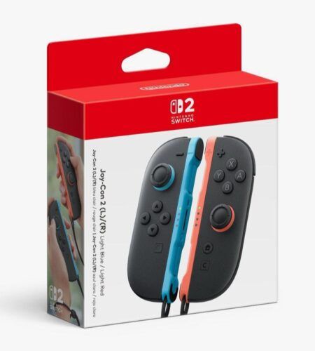 Joy Con 2 Light Blue & Light Red