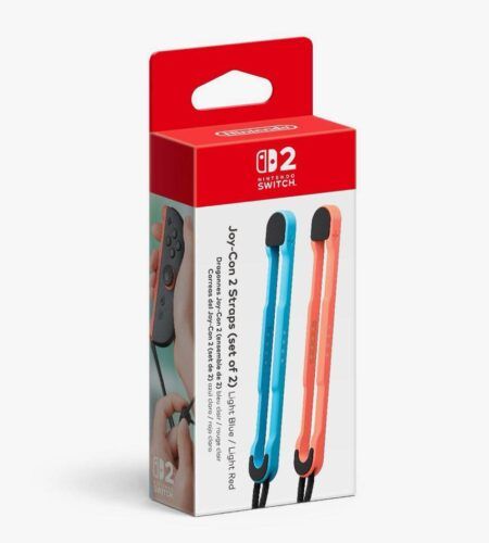 Joy Con 2 Straps Light Blue & Light Red